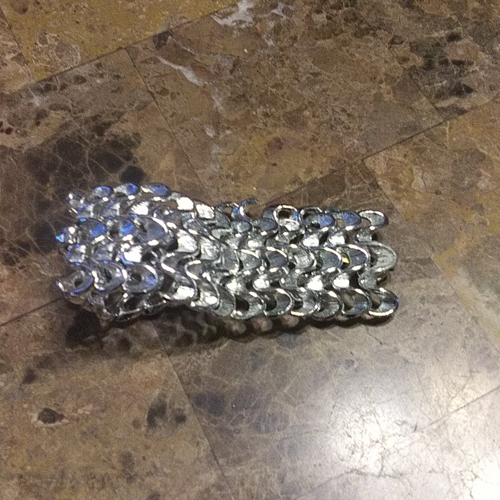 Chunky silvertone bracelet
